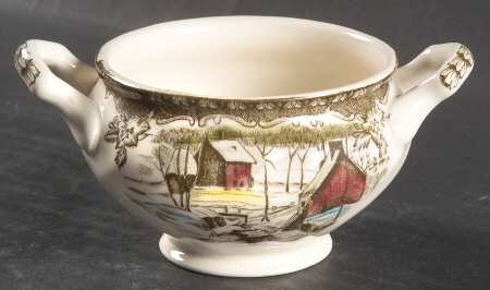 Friendly Village, The ("Made in England" Backstamp) Mini Sugar Bowl No Lid