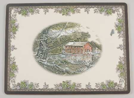 Friendly Village, The ("Made in England" Backstamp) Corkboard Placemat