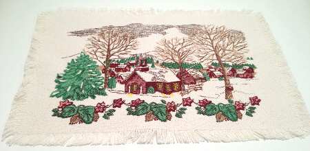 Friendly Village, The ("Made in England" Backstamp) Tapestry Placemat
