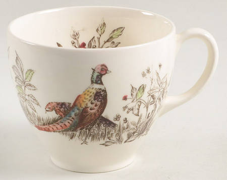 Game Birds Cream Flat Cup
