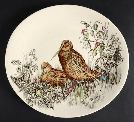 Game Birds Cream Dinner Plate