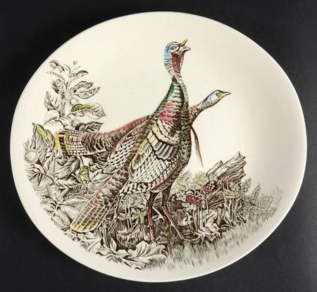 Game Birds Cream Dinner Plate