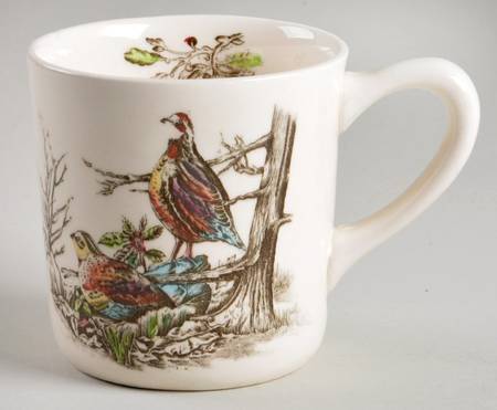 Game Birds Cream Mug