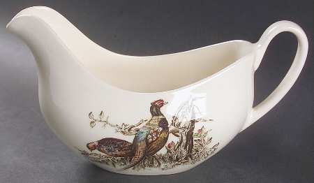 Game Birds Cream Gravy Boat