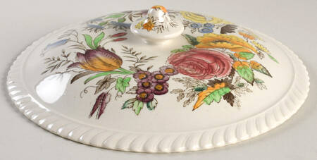 Garden Bouquet Lid for Round Vegetable