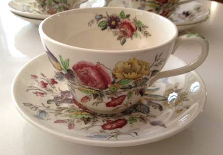 Garden Bouquet Jumbo Cup & Saucer Set