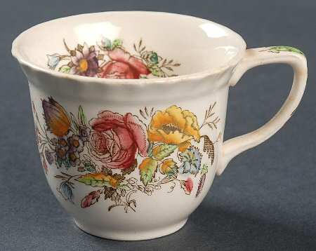 Garden Bouquet Flat Demitasse Cup