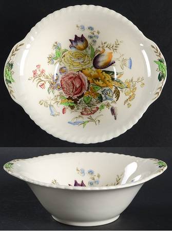Garden Bouquet Lugged Cereal Bowl