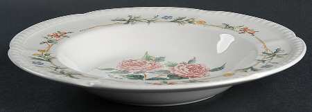 Garden Party Large Rim Soup Bowl