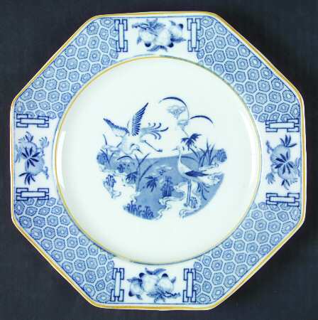 Geneva Blue and White Luncheon Plate