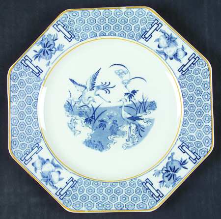 Geneva Blue and White Salad Plate