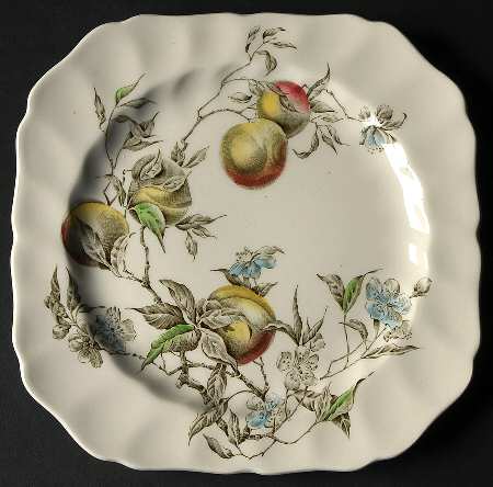 Georgia Multicolor Square Salad Plate