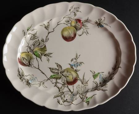 Georgia Multicolor 12" Oval Serving Platter