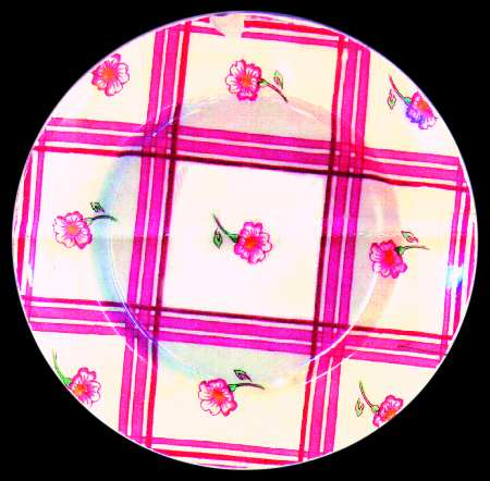 Gingham Bread & Butter Plate