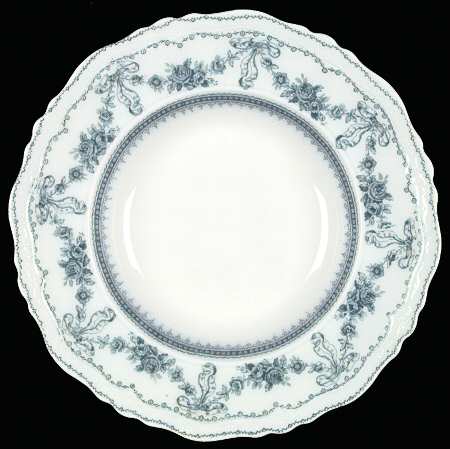 Glenwood Blue Green (No Gold Trim) Rim Soup Bowl
