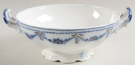Glenwood (Flow Blue, No Gold Trim) Tureen No Lid