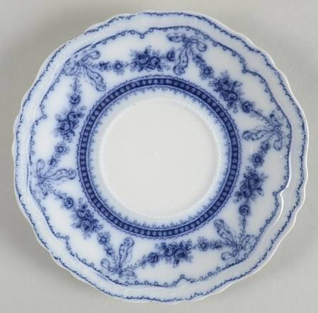Glenwood (Flow Blue, No Gold Trim) Saucer for Oversized Cup