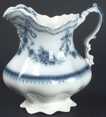 Glenwood (Flow Blue, No Gold Trim) 24 Oz Pitcher