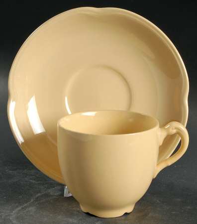 Goldendawn Flat Cup & Saucer Set