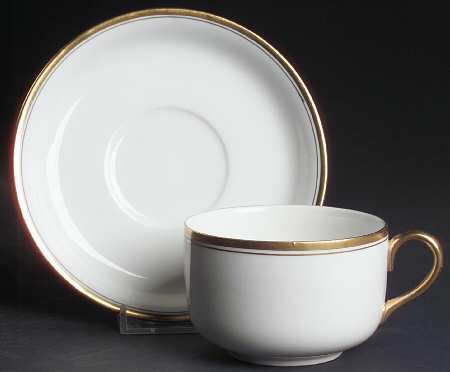 Goldein Flat Cup & Saucer Set