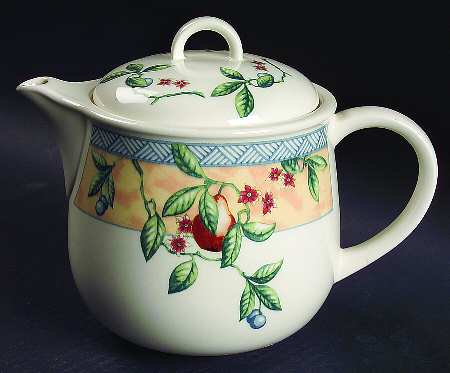 Golden Pears Teapot & Lid