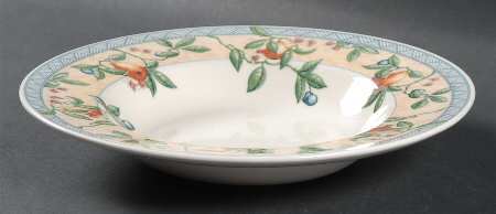 Golden Pears Rim Soup Bowl