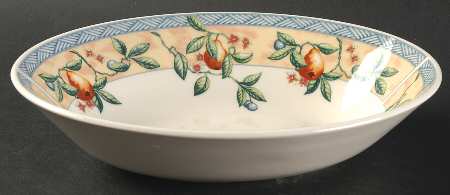 Golden Pears 9" Oval Vegetable Bowl