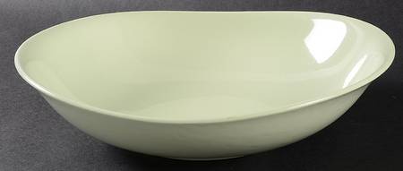 Green Cloud 9" Round Vegetable Bowl