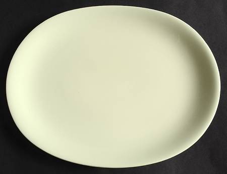 Green Cloud 14" Oval Serving Platter