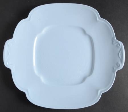 Greydawn Blue Square Handled Cake Plate