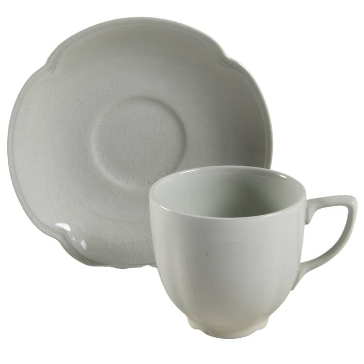Greendawn Flat Demitasse Cup & Saucer Set