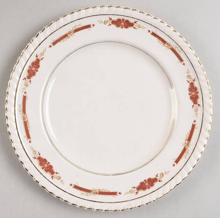 Guildford Maroon Salad Plate