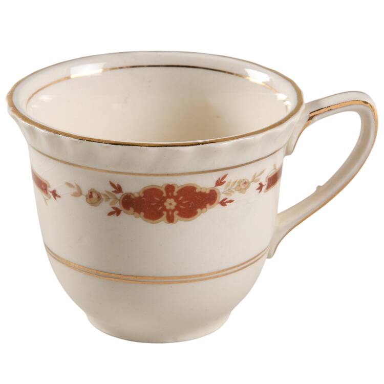 Guildford Maroon Flat Demitasse Cup