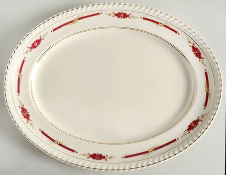 Guildford Maroon 12" Oval Serving Platter