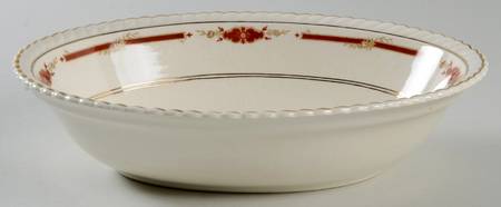 Guildford Maroon 9" Oval Vegetable Bowl