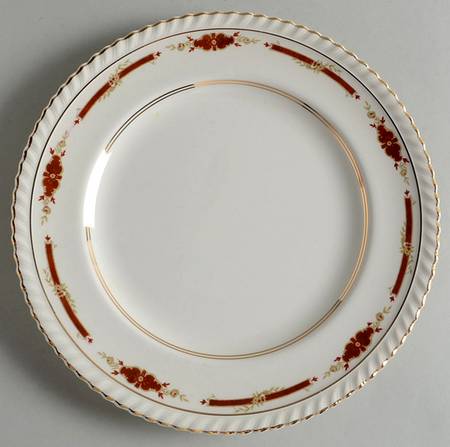 Guildford Maroon Luncheon Plate