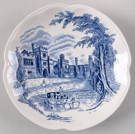 Haddon Hall Blue Saucer