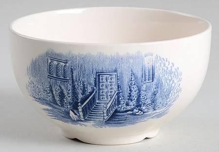 Haddon Hall Blue Open Sugar Bowl
