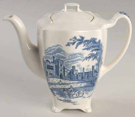 Haddon Hall Blue Coffee Pot & Lid