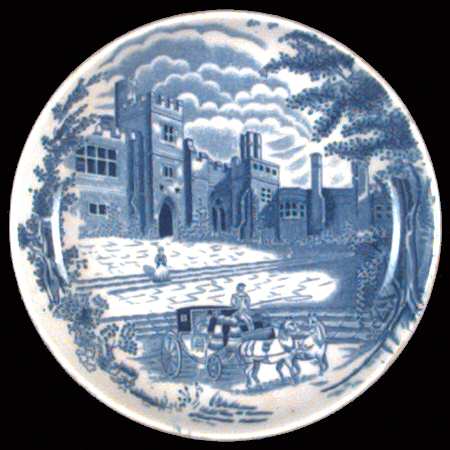 Haddon Hall Blue Coaster