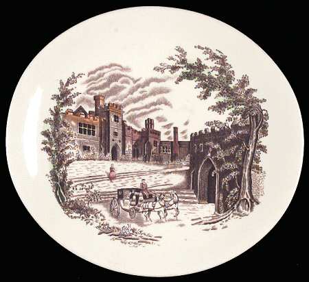 Haddon Hall Brown Multicolor Dessert/Pie Plate
