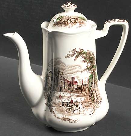 Haddon Hall Brown Multicolor Coffee Pot & Lid