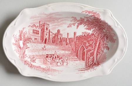 Haddon Hall Pink Relish/Gravy Underplate