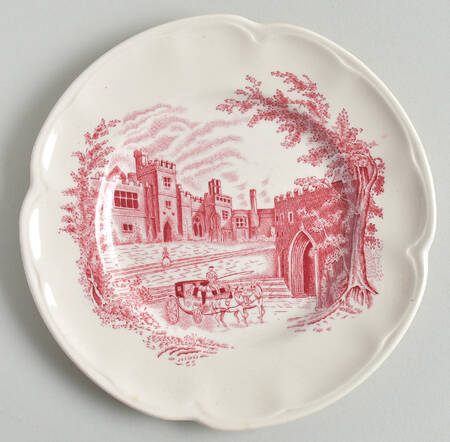 Haddon Hall Pink Dessert/Pie Plate