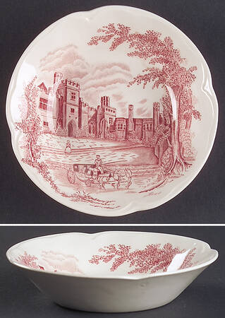 Haddon Hall Pink Fruit/Dessert (Sauce) Bowl