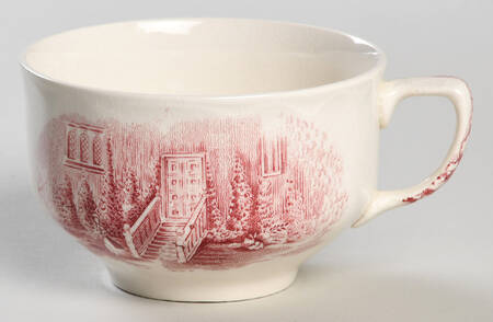 Haddon Hall Pink Flat Cup