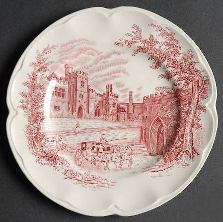 Haddon Hall Pink Bread & Butter Plate