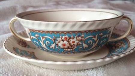 Hampton Flat Cream Soup Bowl & Saucer Set