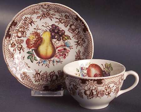 Harvest Flat Cup & Saucer Set