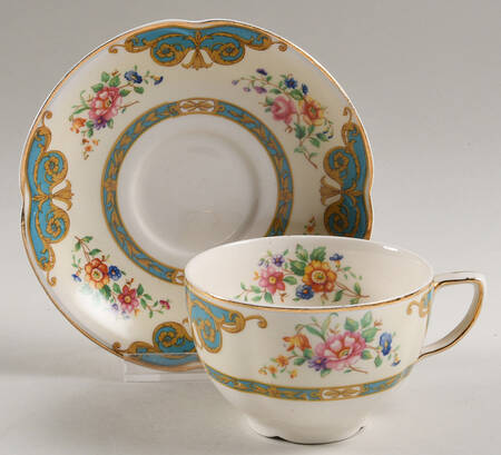 Harcourt Flat Cup & Saucer Set